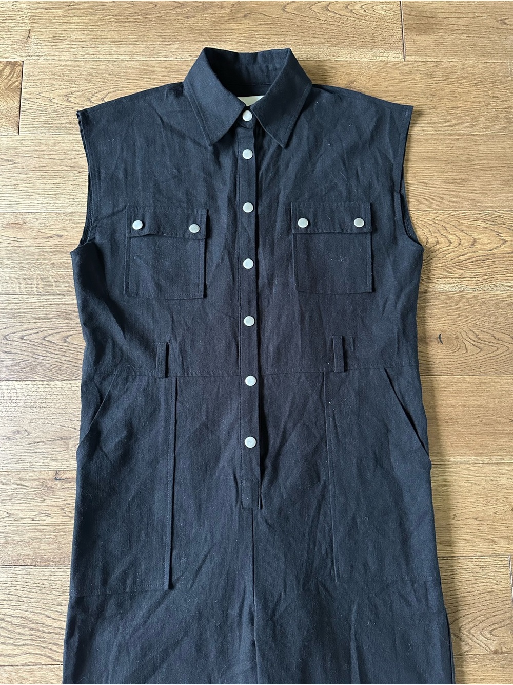 FRANKIE SHOP 100% Cotton Black Jumpsuit S - Picture 5 of 7